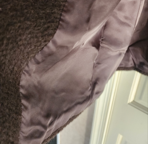 Itala Testino Alpaca wool and rabbit four  3/4 jacket coat size M.Made in Peru. - Picture 9 of 10